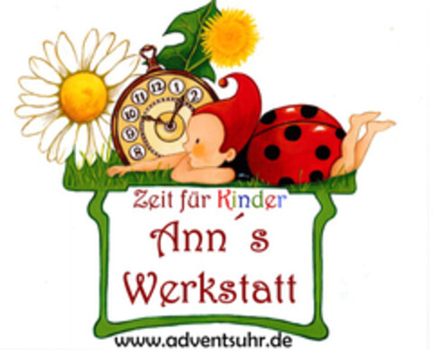 Zeit für Kinder - Ann's Werkstatt - www. adventsuhr.de Logo (EUIPO, 16.11.2022)