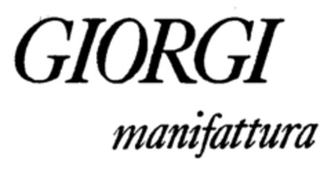 GIORGI manifattura Logo (EUIPO, 18.10.2001)