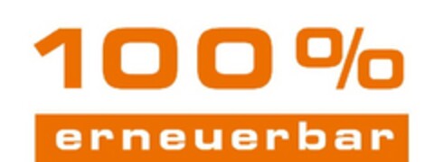 100% erneuerbar Logo (EUIPO, 07/17/2009)