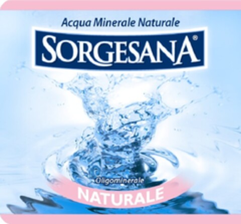 SORGESANA ACQUA MINERALE NATURALE OLIGOMINERALE Logo (EUIPO, 30.09.2009)