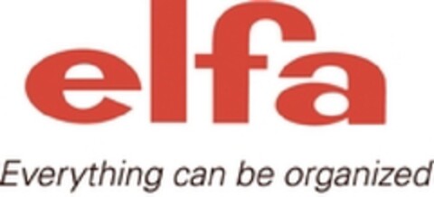 ELFA EVERYTHING CAN BE ORGANIZED Logo (EUIPO, 06.09.2010)