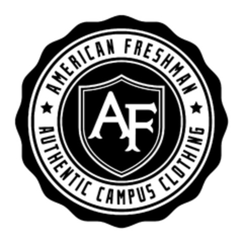 AF AMERICAN FRESHMAN AUTHENTIC CAMPUS CLOTHING Logo (EUIPO, 02.02.2012)