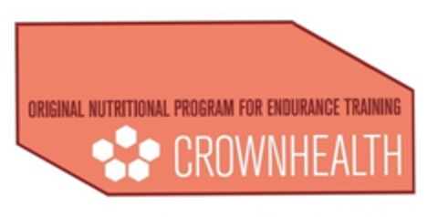 Original Nutritional Program for Endurance Training CROWNHEALTH Logo (EUIPO, 22.06.2017)