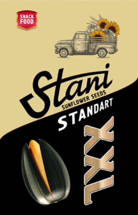 SNACKFOOD Stani SUNFLOWER SEEDS STANDART XXL Logo (EUIPO, 17.12.2019)