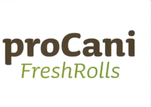 proCani FreshRolls Logo (EUIPO, 11/02/2023)