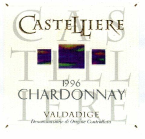 CASTELLIERE 1996 CHARDONNAY VALDADIGE Denominazione di Origine Controllata Logo (EUIPO, 07.04.2000)