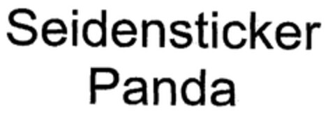 Seidensticker Panda Logo (EUIPO, 05/04/2004)