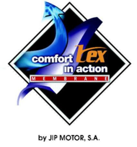 comfort tex in action MEMBRANE by JIP MOTOR, S.A. Logo (EUIPO, 10/27/2005)