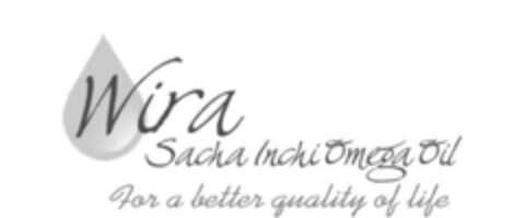 Wira Sacha Inchi Omega Oil For a better quality of life Logo (EUIPO, 25.01.2008)