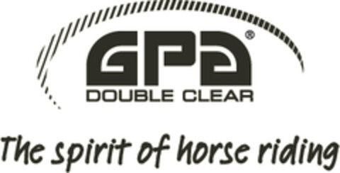 GPA DOUBLE CLEAR The spirit of horse riding Logo (EUIPO, 28.08.2008)