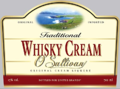 WHISKY CREAM O'Sullivan Logo (EUIPO, 02/24/2009)