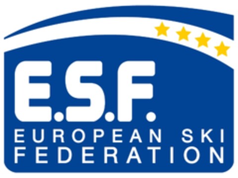 E.S.F. EUROPEAN SKI FEDERATION Logo (EUIPO, 09.07.2009)