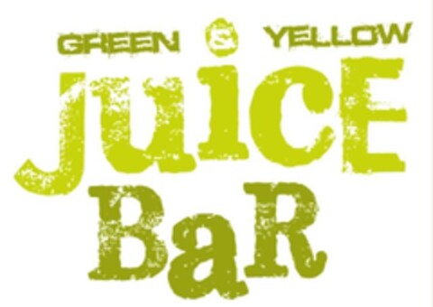 GREEN & YELLOW JUICE BAR Logo (EUIPO, 10/23/2013)