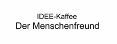 IDEE-Kaffee Der Menschenfreund Logo (EUIPO, 25.03.2014)