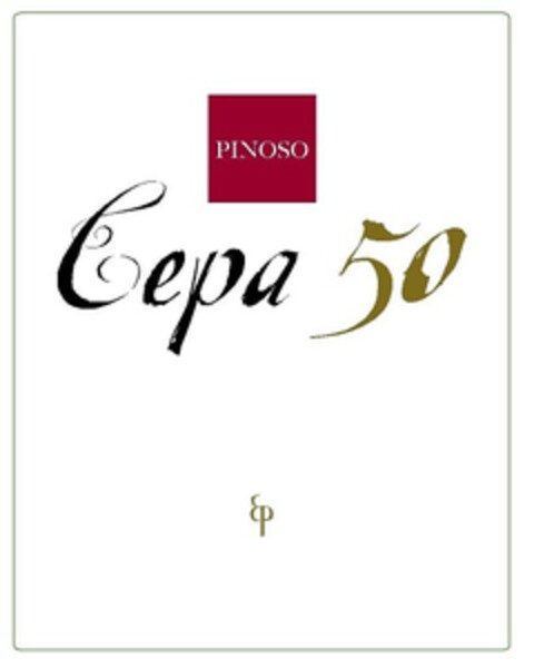 PINOSO CEPA 50 BP Logo (EUIPO, 20.05.2015)