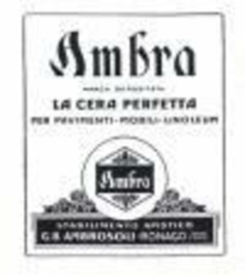 Ambra LA CERA PERFETTA Logo (EUIPO, 06/18/2015)