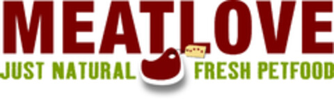 MEATLOVE JUST NATURAL FRESH PETFOOD Logo (EUIPO, 10/07/2015)