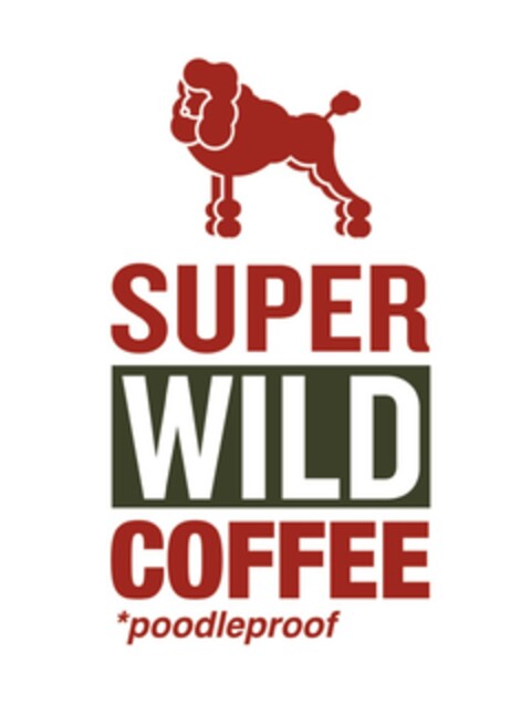 SUPER WILD COFFEE poodleproof Logo (EUIPO, 06.04.2016)