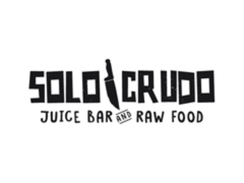 SOLO CRUDO JUICE BAR AND RAW FOOD Logo (EUIPO, 06/13/2017)