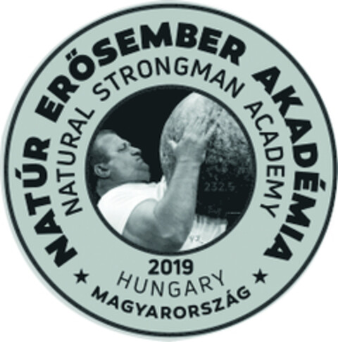 NATÚR ERŐSEMBER AKADÉMIA, MAGYARORSZÁG, NATURAL STRONGMAN ACADEMY, HUNGARY 2019 Logo (EUIPO, 08/22/2019)