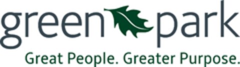 GREEN PARK GREAT PEOPLE. GREATER PURPOSE. Logo (EUIPO, 11.10.2022)