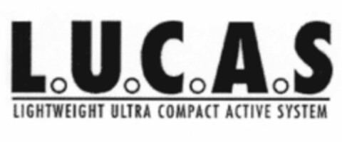 L.U.C.A.S LIGHTWEIGHT ULTRA COMPACT ACTIVE SYSTEM Logo (EUIPO, 12/08/2000)