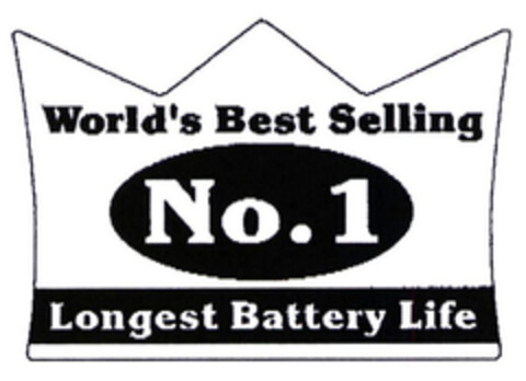 World's Best Selling No.1 Longest Battery Life Logo (EUIPO, 07/29/2004)