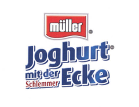 müller Joghurt mit der Schlemmer Ecke Logo (EUIPO, 01/02/2008)