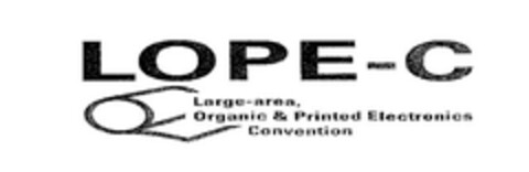 LOPE-C Large-area, Organic & Printed Electronics Convention Logo (EUIPO, 07.08.2008)