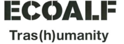 ECOALF Tras(h)umanity Logo (EUIPO, 10.07.2012)