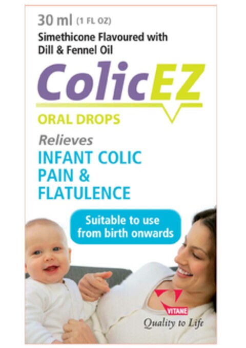 ColicEZ ORAL DROPS VITANE Logo (EUIPO, 01/30/2020)