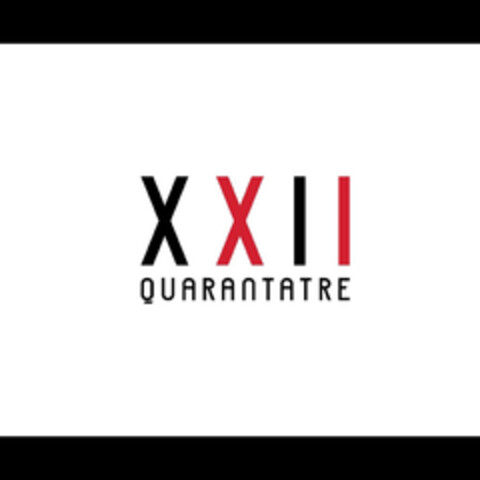 XXIIQUARANTATRE Logo (EUIPO, 16.03.2021)