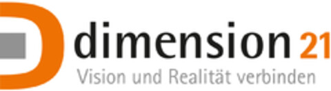 D dimension 21 Vision und Realität verbinden Logo (EUIPO, 06/05/2022)