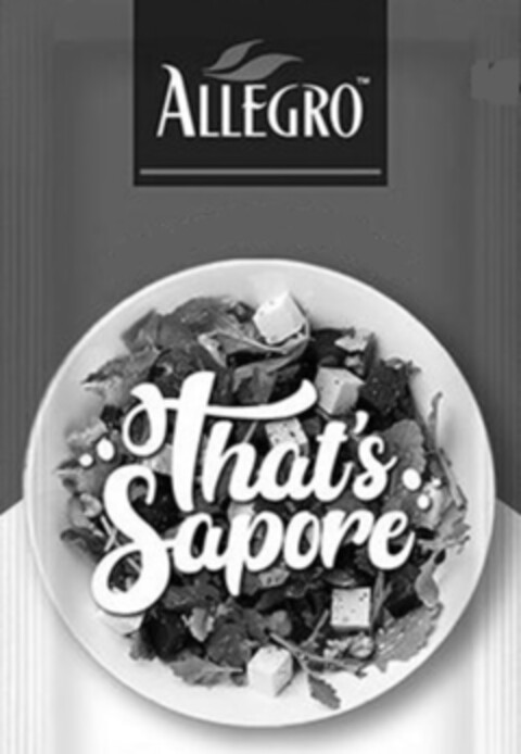 ALLEGRO THAT'S SAPORE Logo (EUIPO, 06/30/2022)