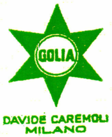 GOLIA DAVIDE CAREMOLI MILANO Logo (EUIPO, 01.04.1996)