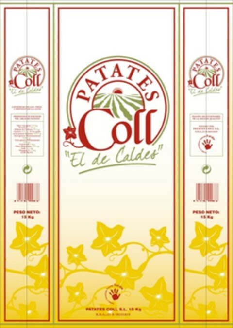 PATATES Coll "El de Caldes" PESO NETO: 15 Kg Logo (EUIPO, 25.04.2008)