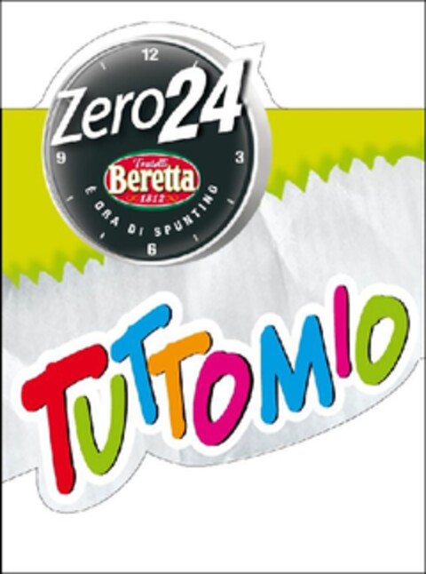 Zero24 Fratelli Beretta 1812 E' ORA DI SPUNTINO TUTTOMIO Logo (EUIPO, 15.01.2010)