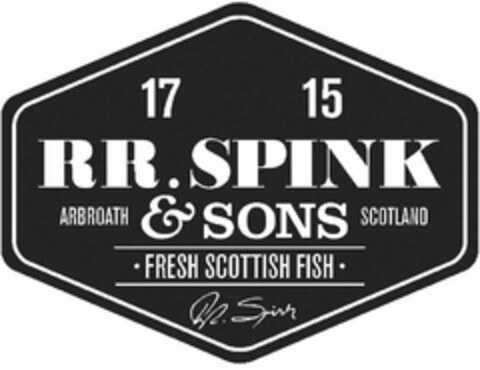 17 15 RR. SPINK  & SONS ARBROATH SCOTLAND FRESH SCOTTISH FISH Logo (EUIPO, 19.06.2014)