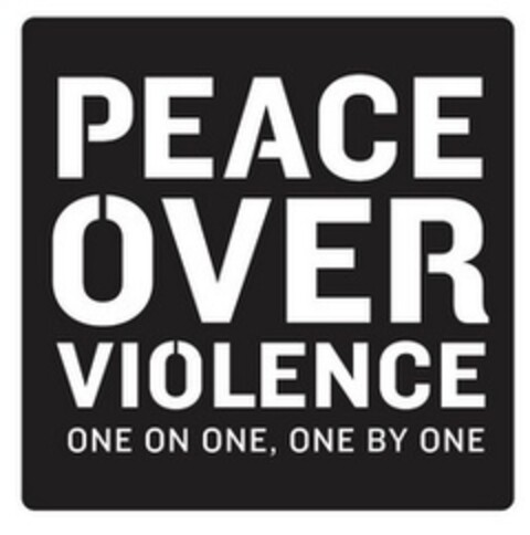 PEACE OVER VIOLENCE ONE ON ONE, ONE BY ONE Logo (EUIPO, 24.02.2016)