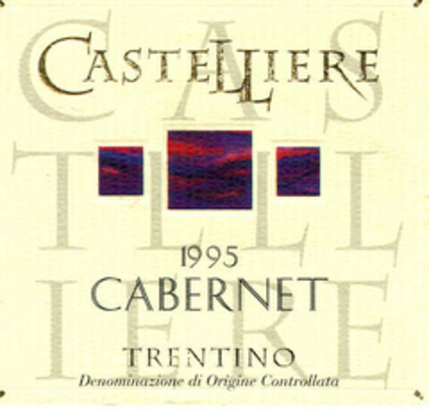 CASTELLIERE 1995 CABERNET TRENTINO Denominazione di Origine Controllata Logo (EUIPO, 21.10.1997)