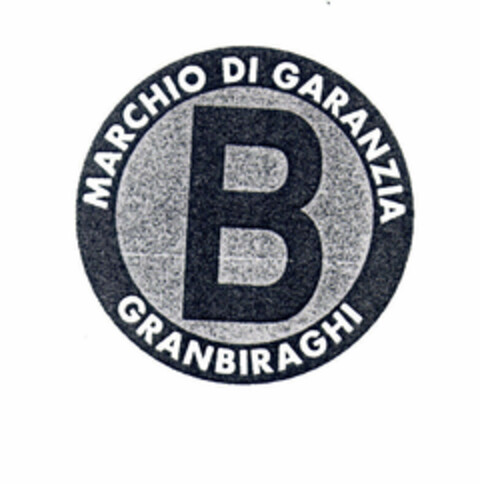 B MARCHIO DI GARANZIA GRANBIRAGHI Logo (EUIPO, 09.07.1998)