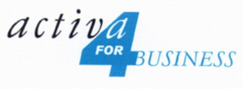 activa FOR 4 BUSINESS Logo (EUIPO, 05.10.2000)