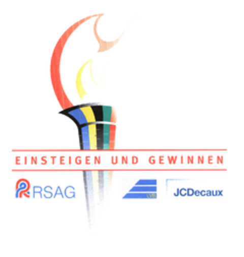 EINSTEIGEN UND GEWINNEN RSAG LVB JCDecaux Logo (EUIPO, 09.09.2003)