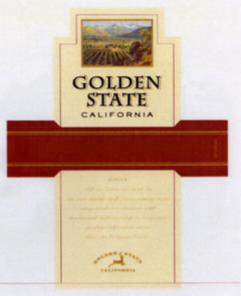 GOLDEN STATE CALIFORNIA Logo (EUIPO, 17.06.2004)