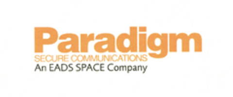 Paradigm SECURE COMMUNICATIONS An EADS SPACE Company Logo (EUIPO, 27.01.2006)