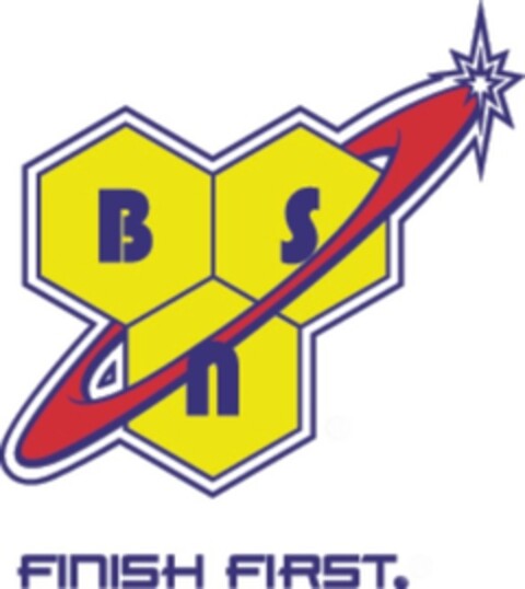 B S n FINISH FIRST. Logo (EUIPO, 09.04.2008)