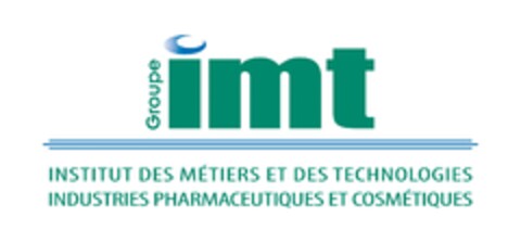 Groupe IMT
INSTITUT DES METIERS ET DES TECHNOLOGIES
INDUSTRIES PHARMACEUTIQUES ET COSMETIQUES Logo (EUIPO, 12.02.2010)