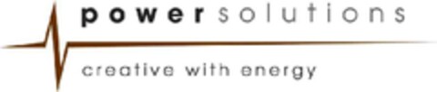 POWER SOLUTIONS creative with energy Logo (EUIPO, 30.04.2012)