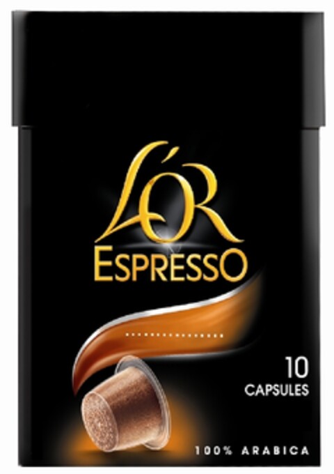 L'OR ESPRESSO 10 CAPSULES 100% ARABICA Logo (EUIPO, 06/05/2013)