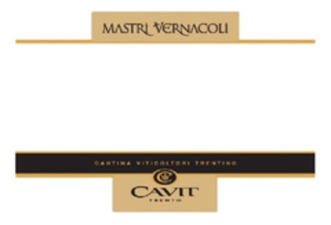 MASTRI VERNACOLI-CANTINA VITICOLTORI TRENTINO-C-CAVIT TRENTO Logo (EUIPO, 25.07.2013)